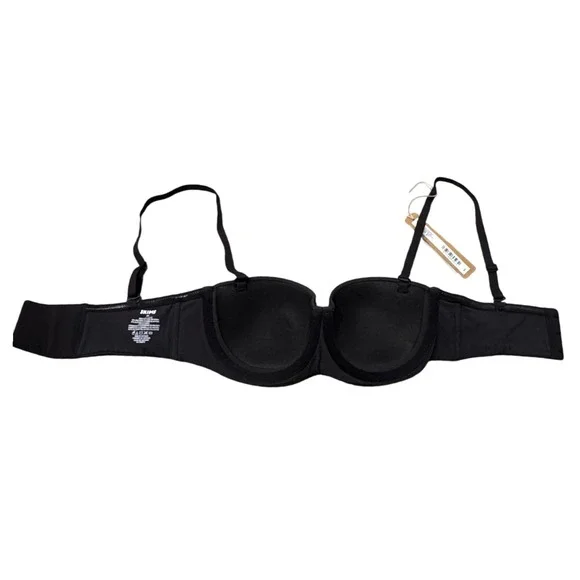 SKIMS‎ Fits Everybody Strapless Bra Onyx Black Style BA BAN 3151 Size 32A - Picture 6 of 7